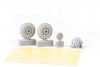 Eduard 648986 P-51B / C wheels diamond tread EDUARD 1/48